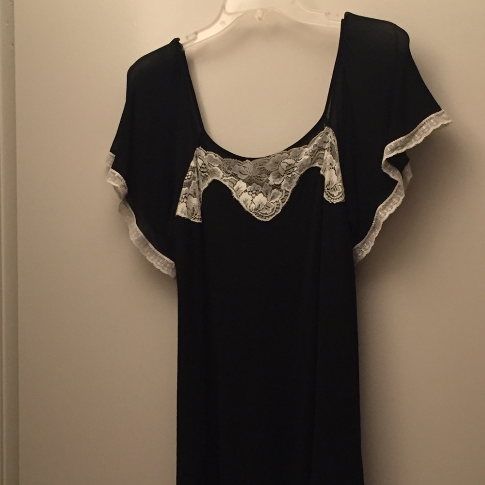 Banana Republic Blouse Black Lg